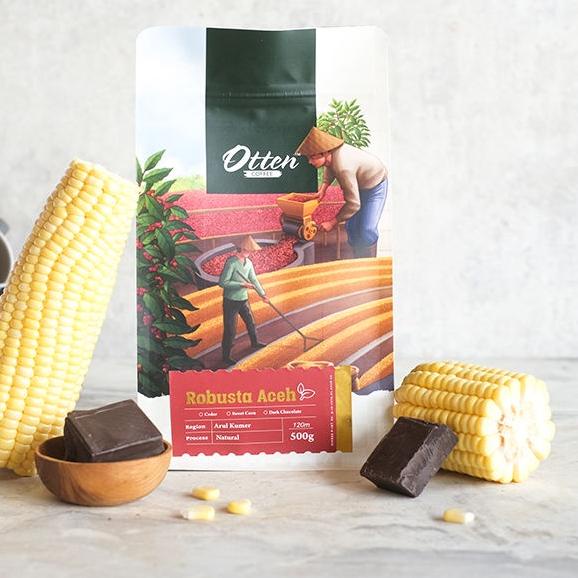 

limited Edition✔️Otten Coffee - Kopi Robusta Aceh Gayo 500g|SQ5