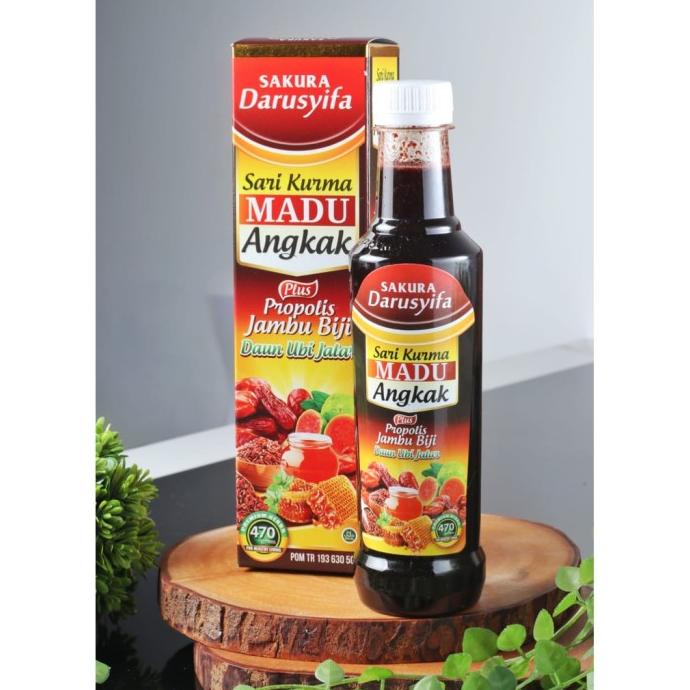 

[COD] Sari Kurma Madu Angkak Plus Propolis Jambu Biji Ubi Jalar Darusyifa