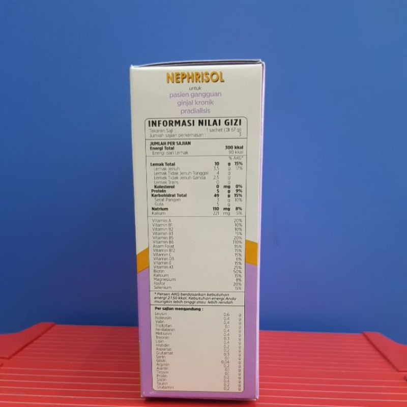 Nephrisol Rasa Vanilla/Coklat/Cappucino 201 gram