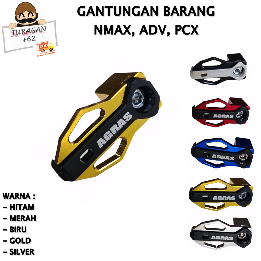 HOOK GANTUNGAN CANTELAN BARANG MOTOR CNC NMAX N MAX PCX ADV HIGH QUALITY