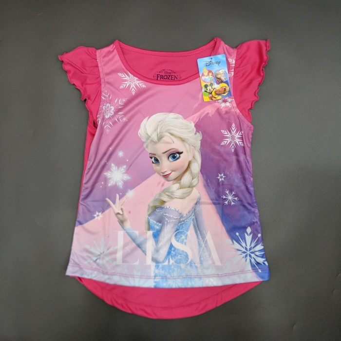 Disney Original Frozen Kaos Baju Anak Perempuan Pakaian 15100647 - 4 Import murah realpict
