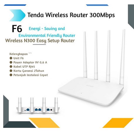 ITSTORE ROUTER WIFI TENDA N301 N 301 F3 F6 DYAL AC6 N-301 WIRELESS East Stup Router