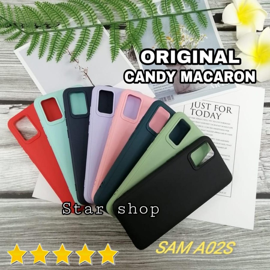 CASE SAMSUNG A02S SOFCASE CANDY MACARON PROTECTIVE CAMERA