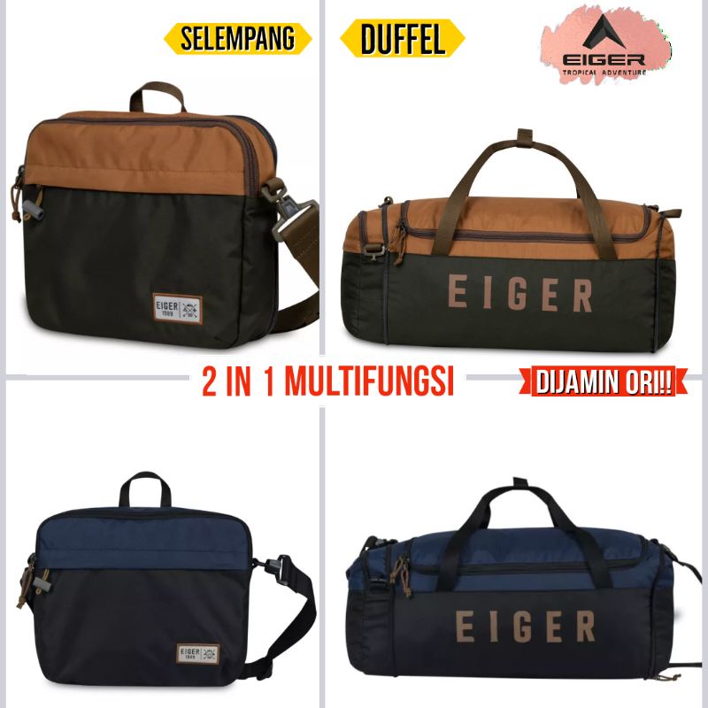 𝗘𝗜𝗚𝗘𝗥1989 Distend Duffel 25L-35LTas Selempang dan Duffel Original