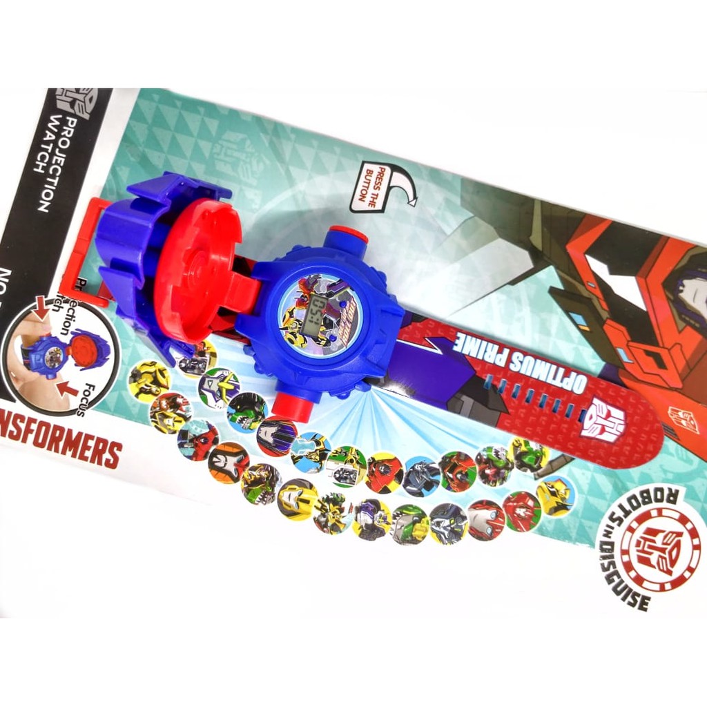 New Arrival JAM TANGAN ANAK LAKI LAKI PROYEKTOR OPTIMUS PRIME TRANSFORMER JUMBO Low Price!