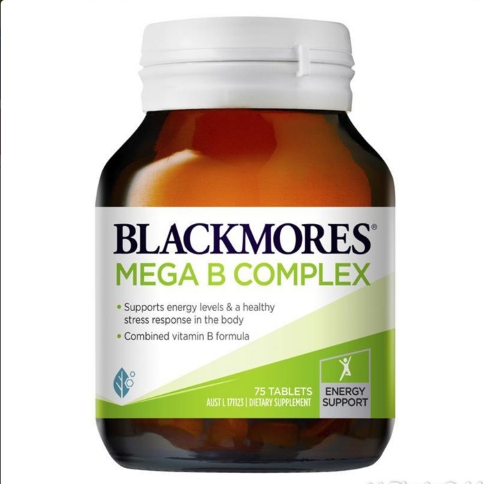 BLACKMORES MEGA B COMPLEX 75 TABLETS