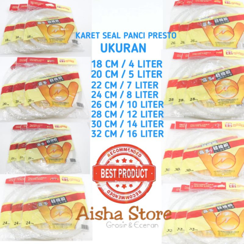 KARET SEAL PANCI PRESTO VICENZA MAXIM MIYAKO SEAL PRESTO 4 LITER SAMPAI 16 LITER