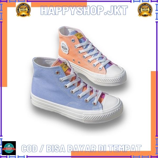 HS / Sepatu Sneakers Kanvas Berubah Warna Sinar Matahari UV Light Putih
Wanita Import 224