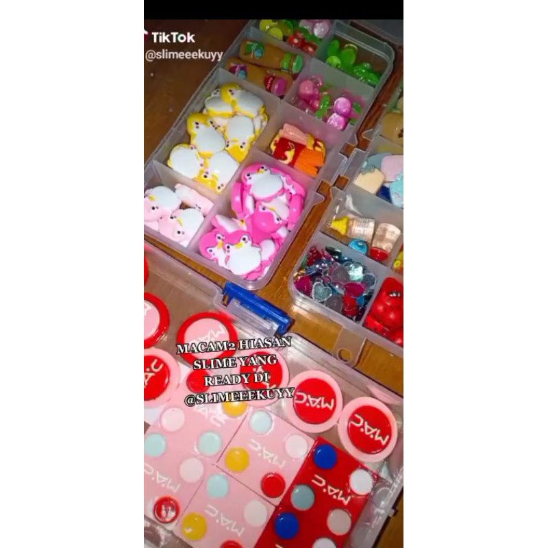 Charm slime hiasan slime ornamen slime bahan resin