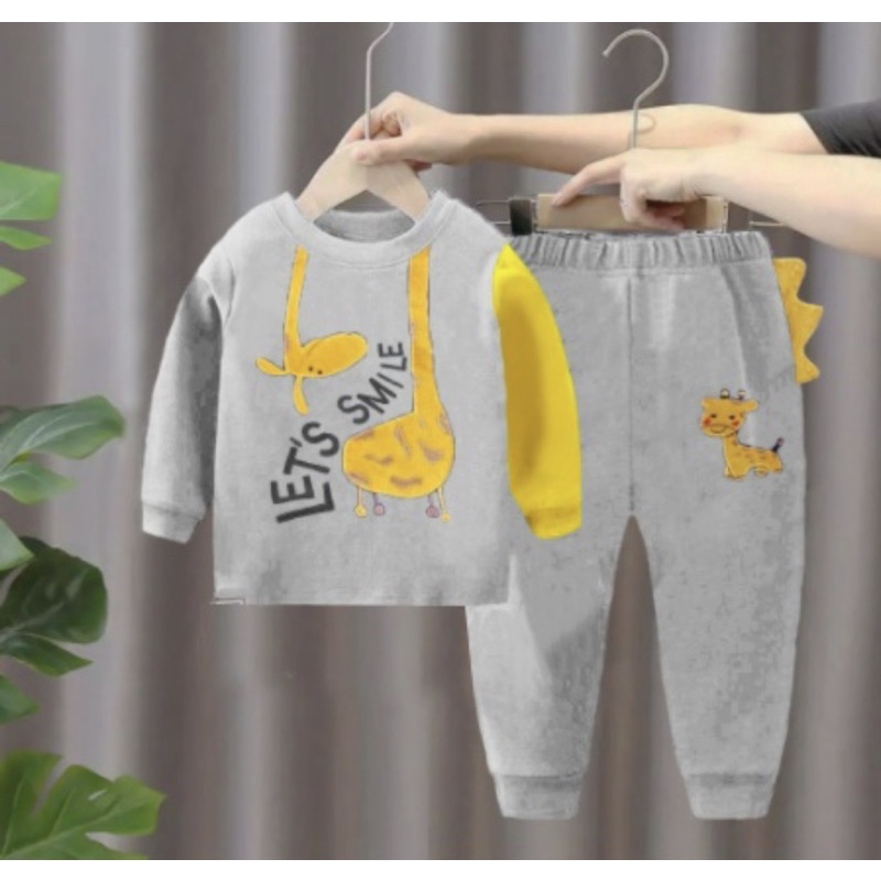 setelan anak PROMO SETELAN SWEATER ANAK LAKI LAKI MOTIF 1-5 TAHUN GRATIS ONGKIR