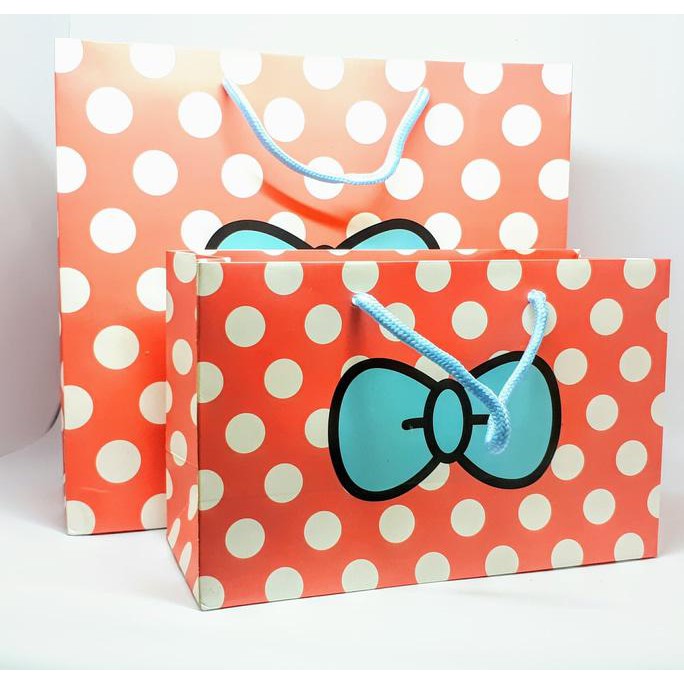 

Paper Bag Paperbag Tenteng Kantong Polkadot Pita Besar (6-76)