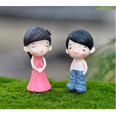 Miniature Lover Figures - Lovers Couple Figurines #15 (2pcs)