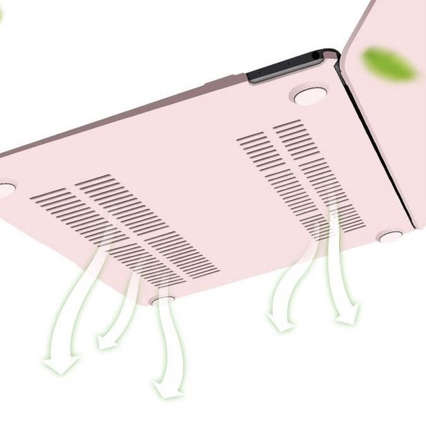 Cover Hardcase Macbook Air 13 inch A1466 A1369 2010 2017 - Merah Muda