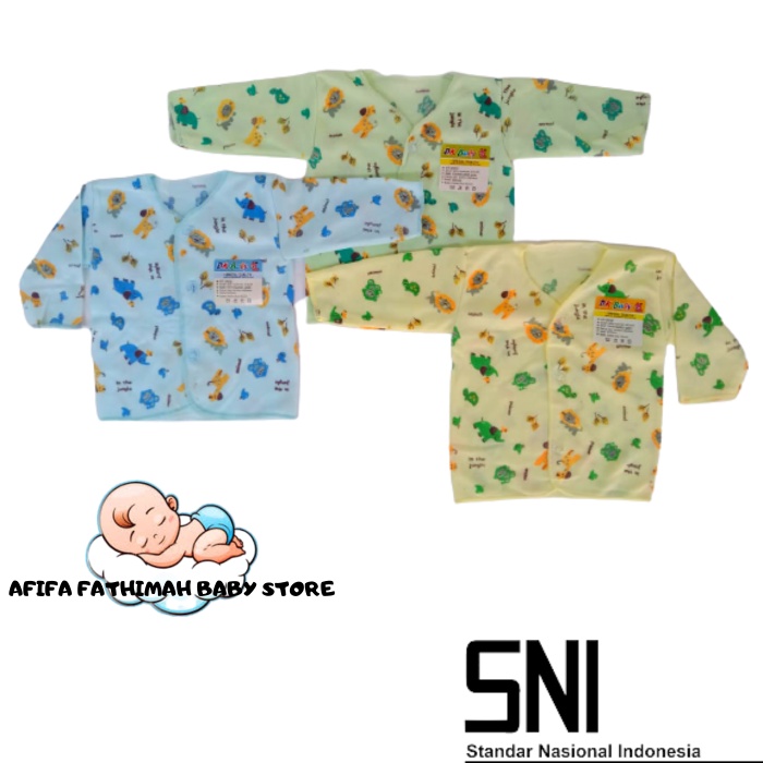 Baju Bayi Lengan Panjang 3 Pcs / Baju Panjang Bayi / Baju Bayi Newborn Lengan Panjang