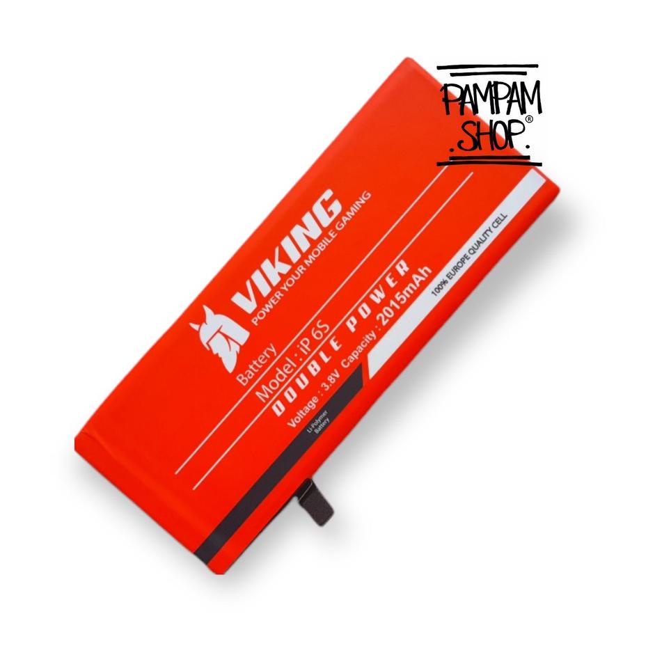 3u8Ti--Baterai VIKING Double Power for Ip 6S Batre Batrai Battery Handphone HP Dual Iphone