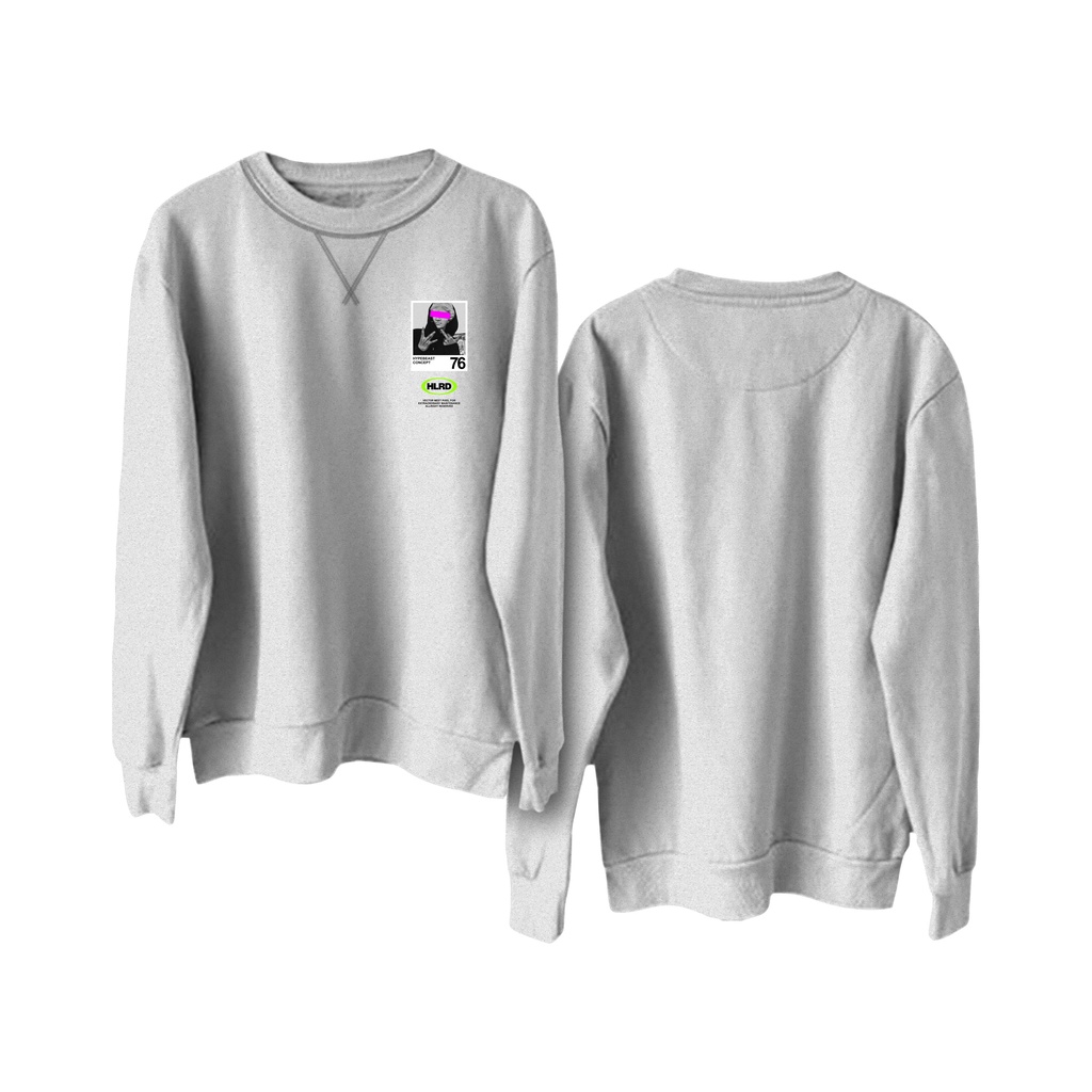 Holyrider Sweter Basic Hypebeast Concept 76 || Crewneck sweatshirt sablon DTF II SIZE M - XXL ( Pria &amp; Wanita )