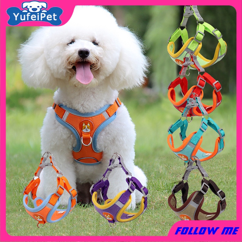 ★〓YUFeiPet〓★ Pet Chest Harness for Cats Dogs Reflective Breathable Harness Dog Accessories Collar Cat Collar Strap Bulldog Chihuahua