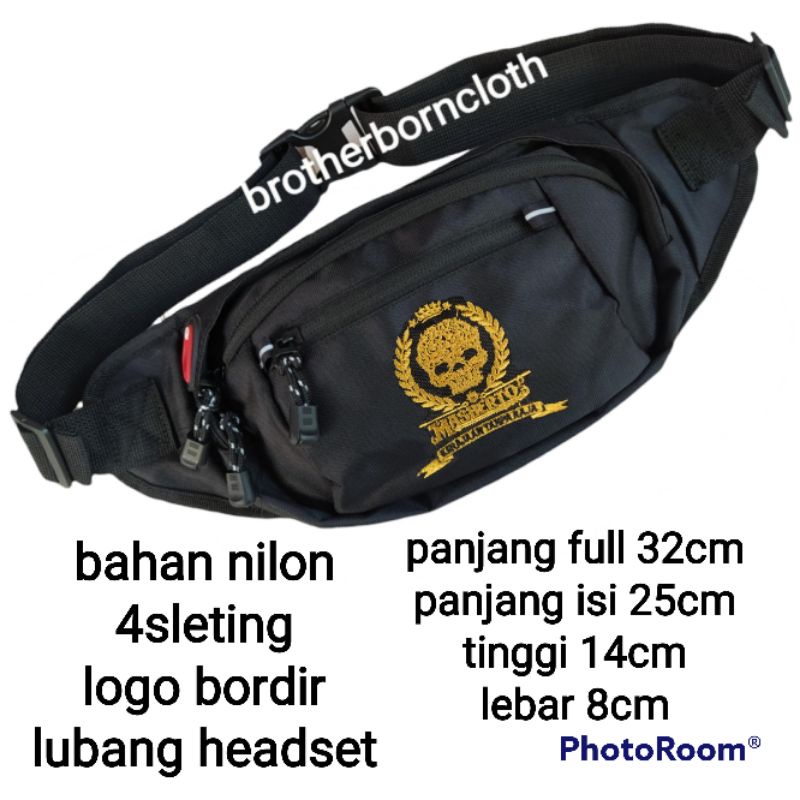 tas waistbag pinggang selempang pria Masyarakat bertato Masberto