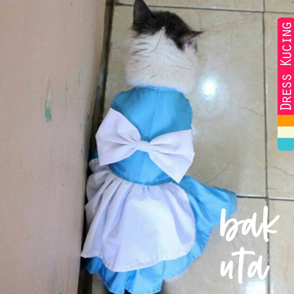 Dress cinderela classic untuk kucing &amp; anjing /Jual Baju Kucing Terlengkap &amp; Berkualitas size S-XL