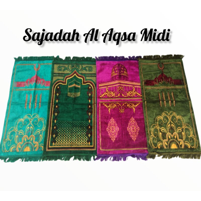 Sajadah Turki Al Aqsa Midi Ukuran 55X110 Sajadah Made In Turki Original Sajadah Murah