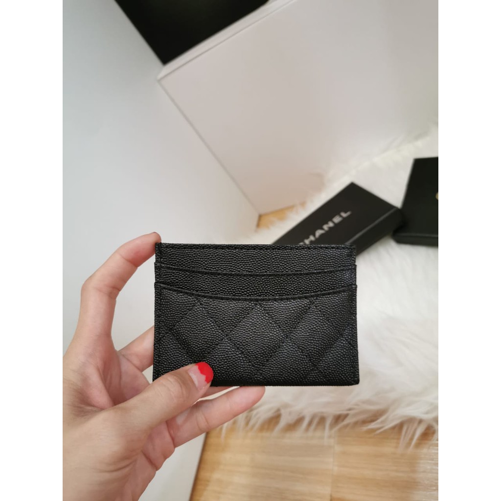 CHANEXXX CARD HOLDER CAVIAR#KULIT ASL 3 WARNA SEMPREM