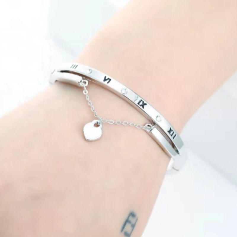 [READY STOCK] GELANG CEWEK TITANIUM RANTAI SIMPLE ELEGANT