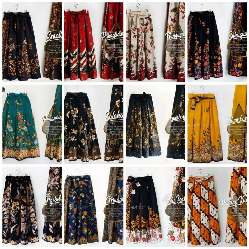 ROK BATIK payung allside M L XL bisa COD