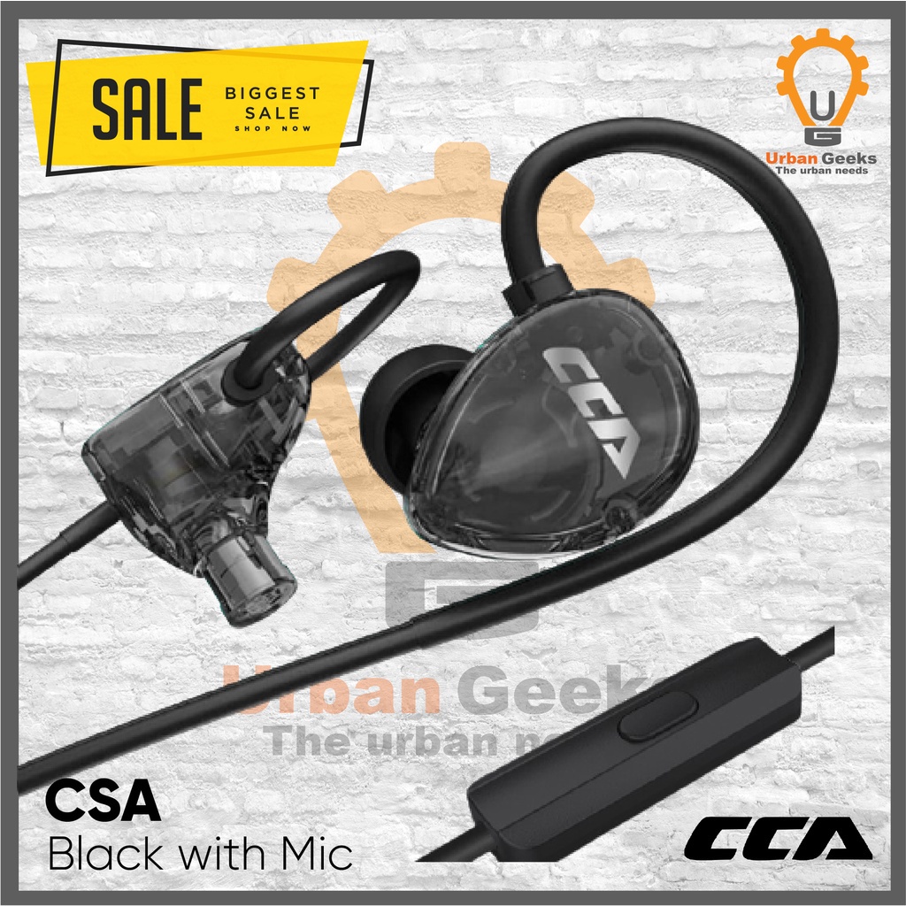 Earphone In-Ear Stereo Wired CCA CSA with Mic