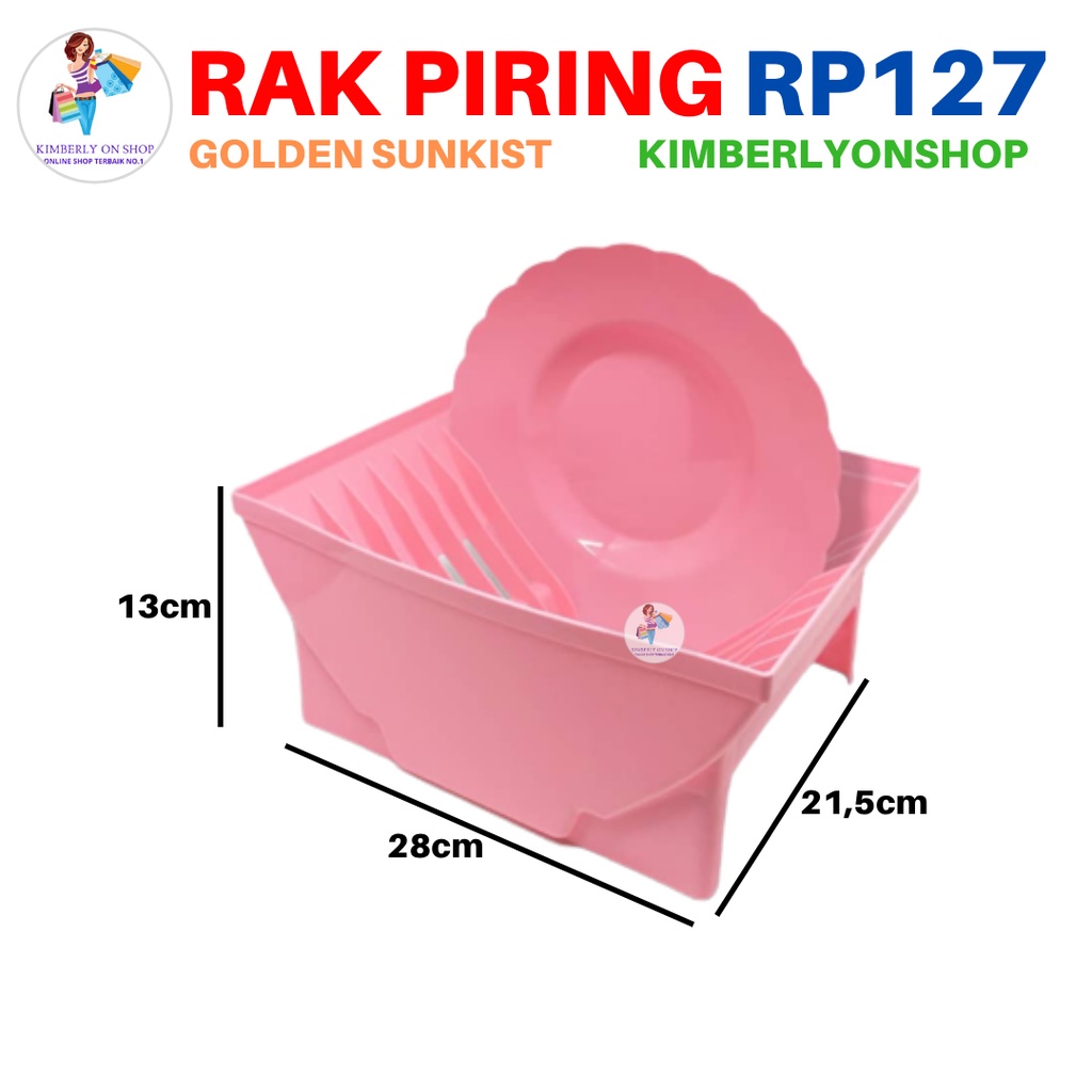 Rak Piring Dapur Plastik RP 127 Golden Sunkist