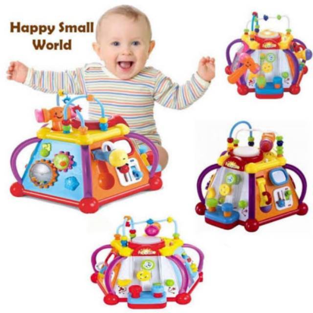 (Free Bungkus Kado) Little Joybox Mainan Bestseller Kado Bayi Anak 1 tahun Shape Sorter Drum Palu