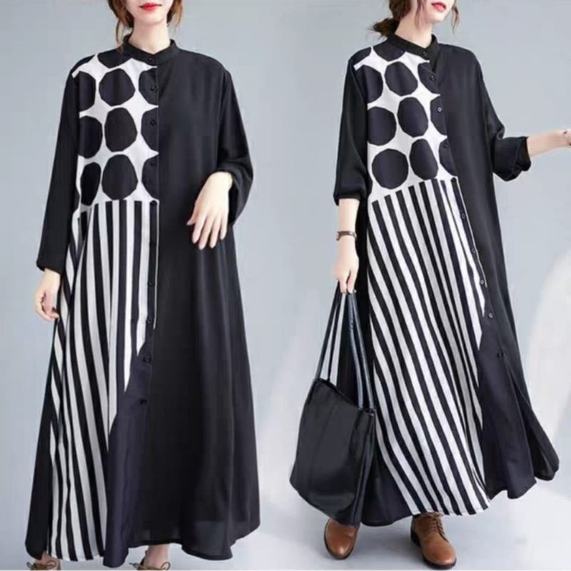 83004 ARLETTA MAXI DRESS / MAXI DRESS KOREA / MAXI DRESS HITAM
