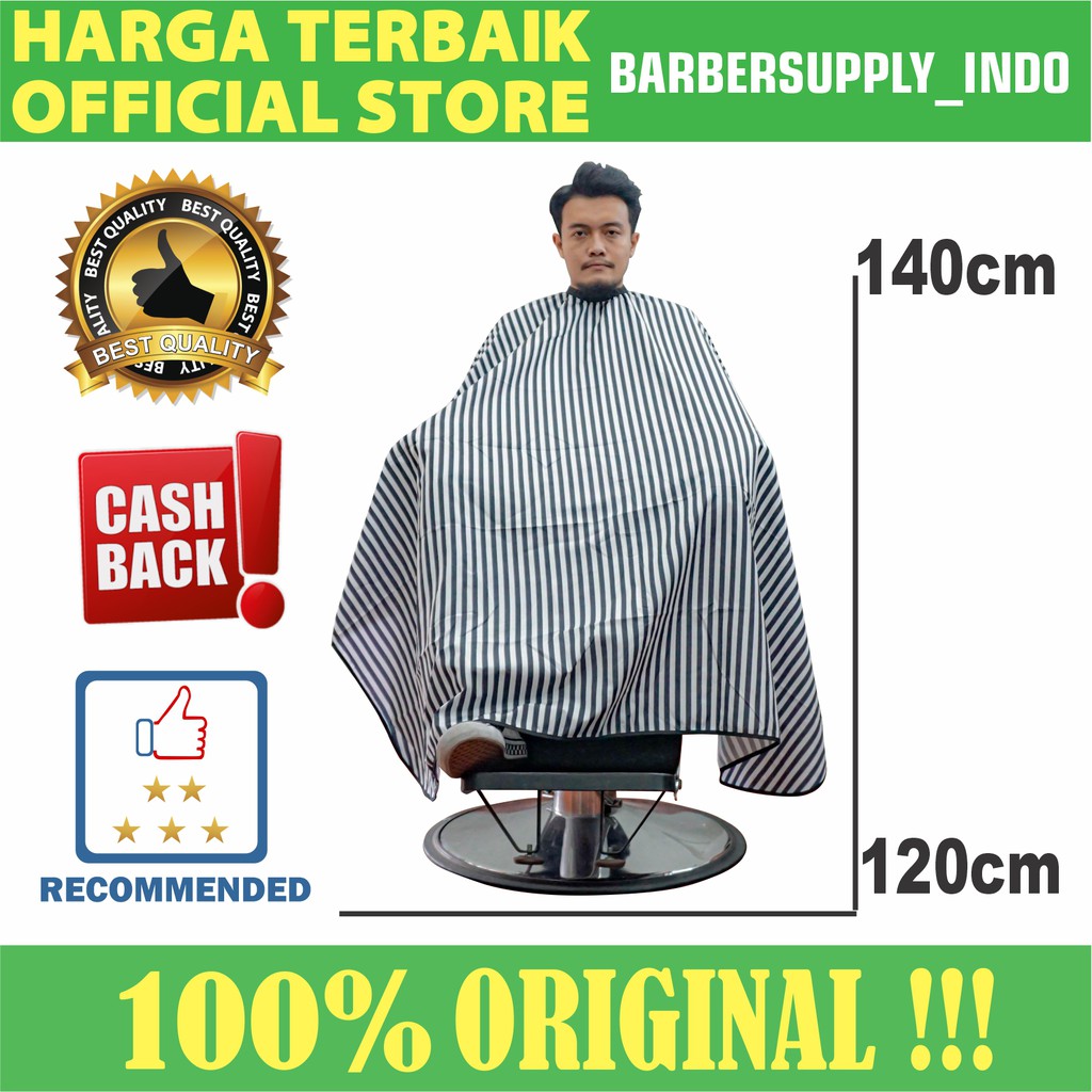 Kain Kep Kip Barber Cape Barber Salon Motif