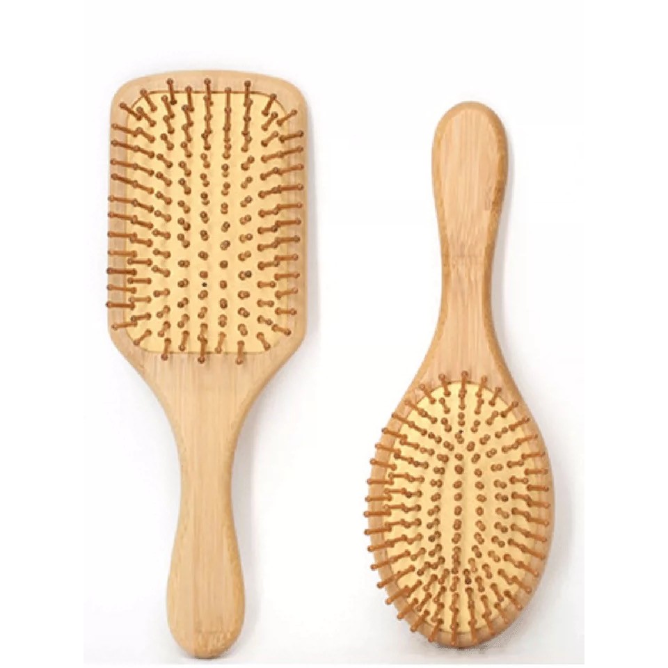 Sisir Rambut Kayu Wanita Hair Brush Massage Comp Anti-Static Comb Sisir Rambut