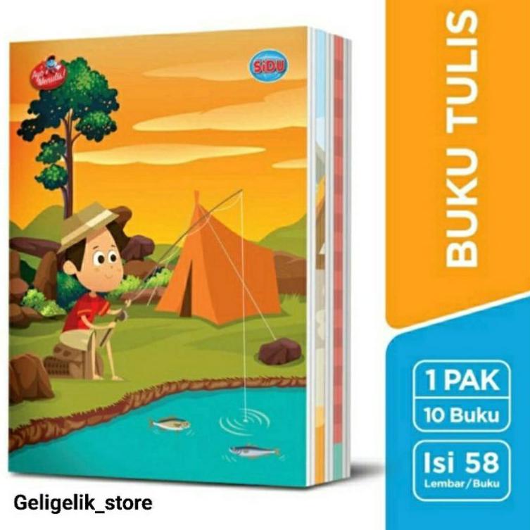 

Terbaik.. Buku sidu isi 58 lembar per pak.1 pak isi 10 buku.