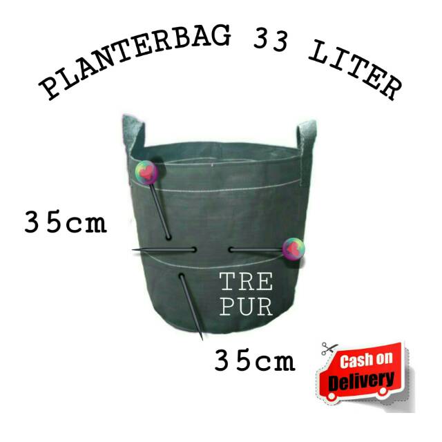 POT TERPAL/PLANTERBAG 33 LITER 35×35