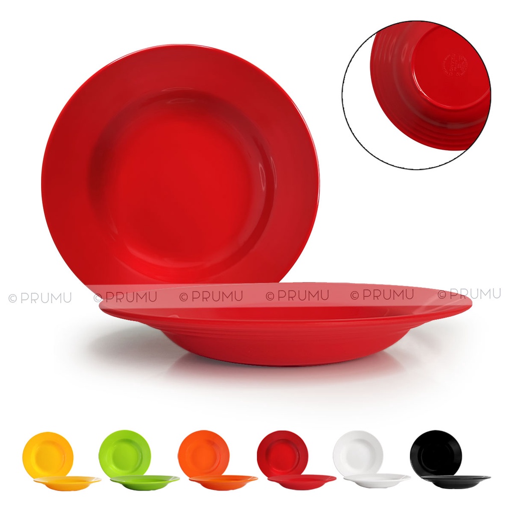 Piring Melamin 8 inch - Piring Makan - Piring Cekung - Piring Nasi - Piring Melamine - Pr1710