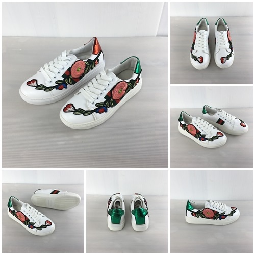 BJS1705 - GREEN/RED - Sepatu Sneakers Motif Bunga SEPATU WANITA SNEAKERS EMBOSS BUNGA MODEL TALI SEPATU OLAHRAGA JOGGING PAGI FLAT FASHION IMPORT TERMURAH TERLARIS TERBARU BAGSTORE JAKARTA JSS1705