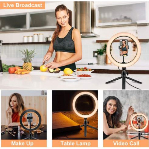 TERMURAH LED Ring 20 cm 26 cm 30 cm Plus Tripod Meja Untuk Makeup Vlogger Tiktok