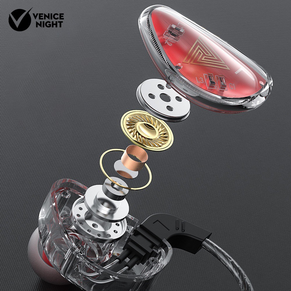 (Veni) Qkz Ak9 Earphone In-Ear Hifi Heavy Bass Dengan Kabel+Mikrofon Untuk Olahraga