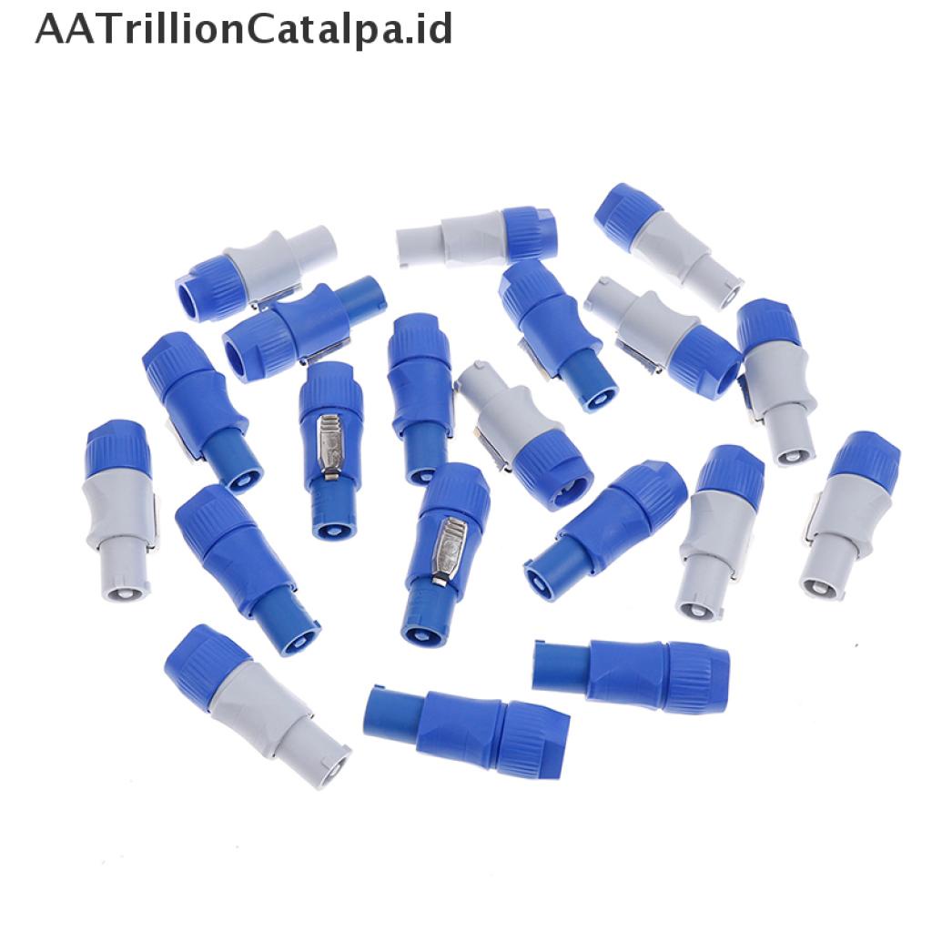 10 Pcs NAC3FCA Speakon Plug 3 PIN Male Powercon Konektor 20A 250V AC
