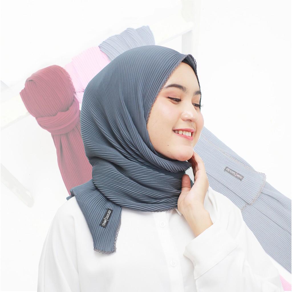 NEW YEAR SALE Pashmina Plisket Crochet Premium-2