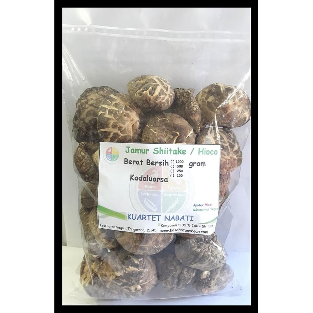 

Jamur Hioko - Shitake - Kering - Besar - Shiitake 250 Gr Produk Terbatas