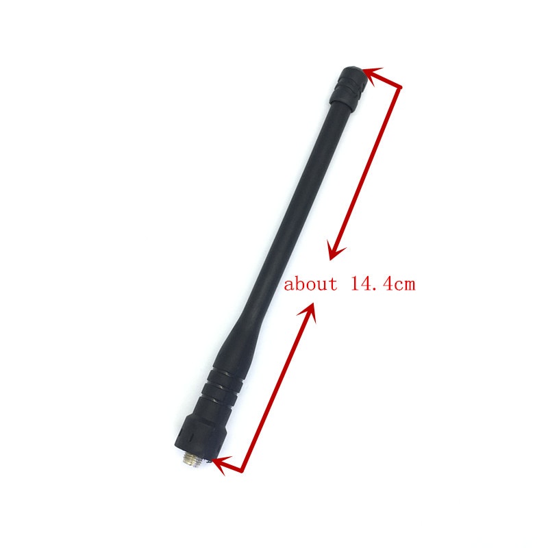 Taffware Pofung Antena SMA-Female UHF/VHF 136-174/400-470 MHz for UV-5R UV-82 - Black