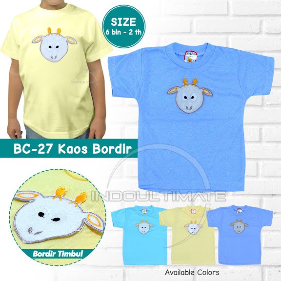 COD Kaos Anak bayi Baju Atasan Pakaian Bayi Aplikasi BC-27 cowok cewek newborn baru lahir