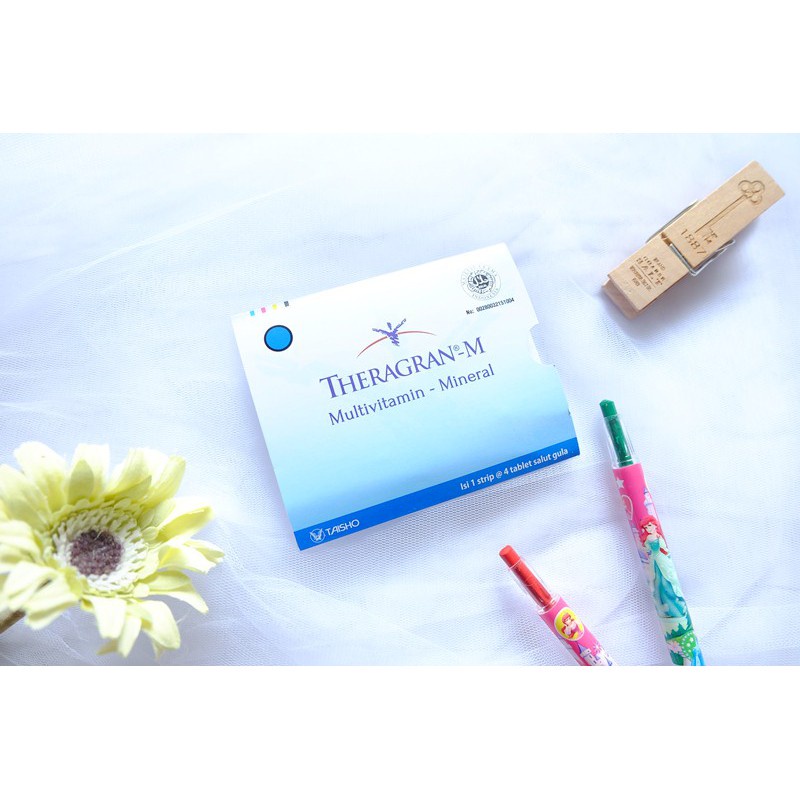 THERAGRAN-M STRIP 4 TAB - Multivitamin dan Mineral Daya Tahan Penyembuhan