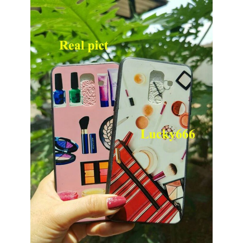 Soft case motif lipstik samsung a6 plus 2018 silikon motif make up samsung galaxy a6 plus 2018 a6+