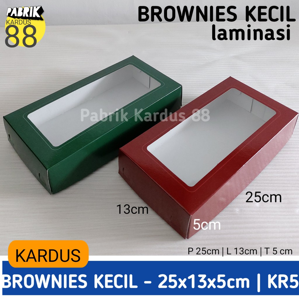 

ISI 10 BIJI kardus brownies kecil 25x13x5 kr5 | kotak kue dus roti box dos