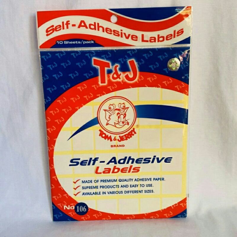 

LABEL TOM&JERRY NO 106