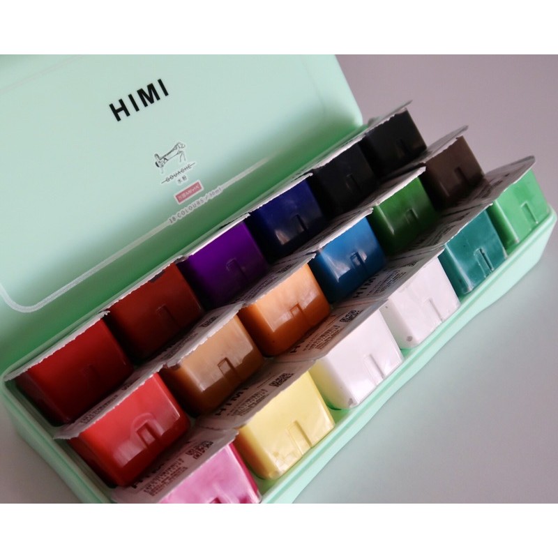 HIMI MIYA Gouache 18 &amp; 24 colour (+ BONUS)