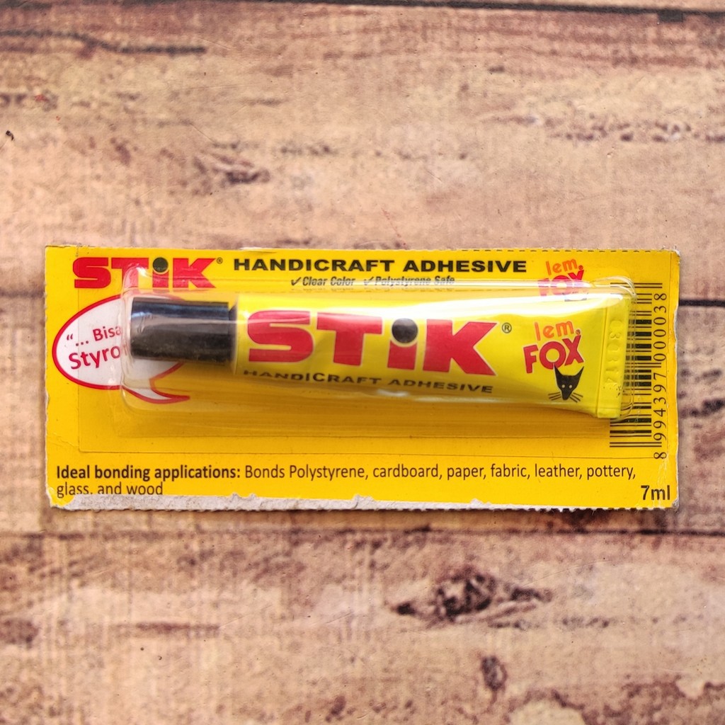 Lem Fox Stik 7ml - Lem Kerajinan Tangan - Handicraft Adhesive - Lem Styrofoam